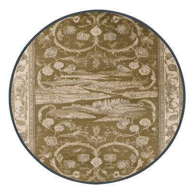 Tapis brun lavable à la machine