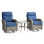 Ensemble de 3 chaises pivotantes d'extérieur Alakai avec coussin de 15 cm et table d'appoint-1419888606-1537477990