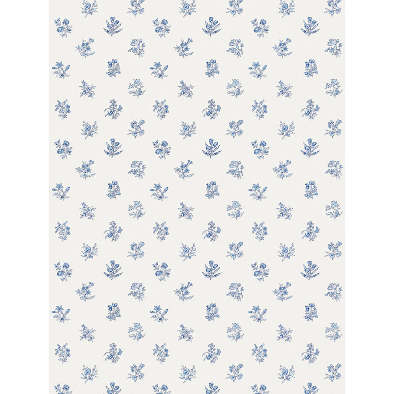 SUMMER FLORA WALLCOVERING, Misty Blueberry