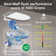 Smart Bidet Toilet with Clean Foam Shield Splash Proof, MaP Flushing 1000g, Built in Tank, ADA Chair Height, Auto Open/Close & Foot Sensor Operation,Blackout Flush, Luxury One-piece Elongated Toilet Bidet