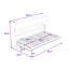 Lit escamotable contemporain avec éclairage à DEL et charge USB-541799300-541799301