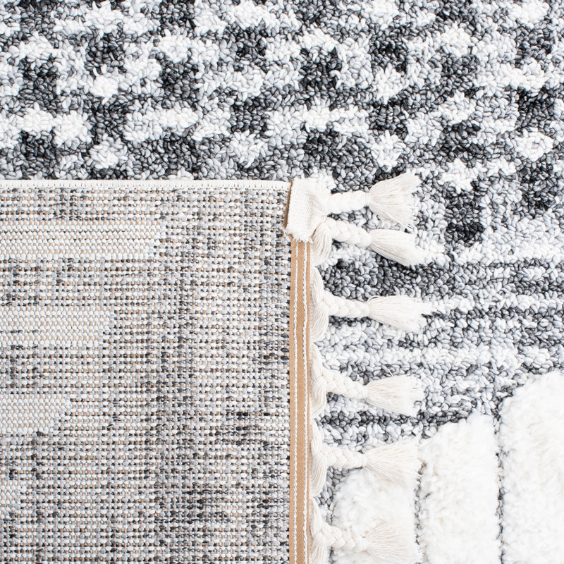 Moroccan Tassel Shag Performance Southwestern Rug, Rectangle 3' x 5'