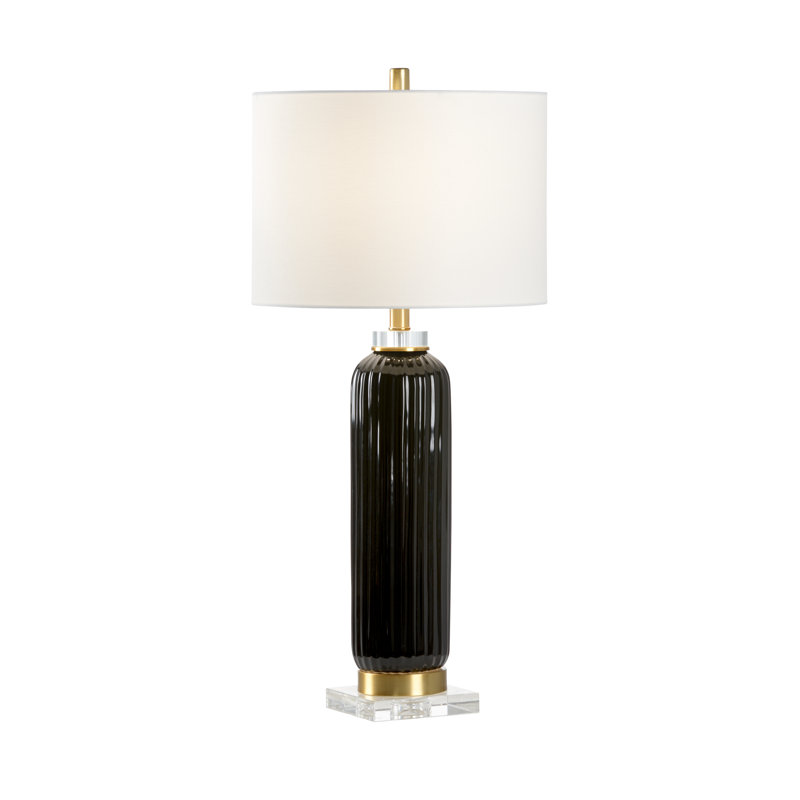 Samuel Table Lamp, 30.8" H x 5.5" W x 5.5" D, Black