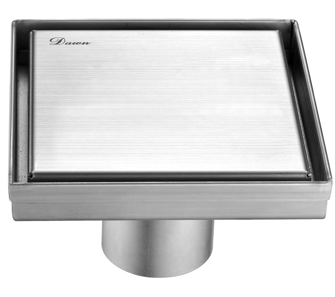 Volga River Series Stainless Steel Square Linear Floor Shower Drain Dawn USA