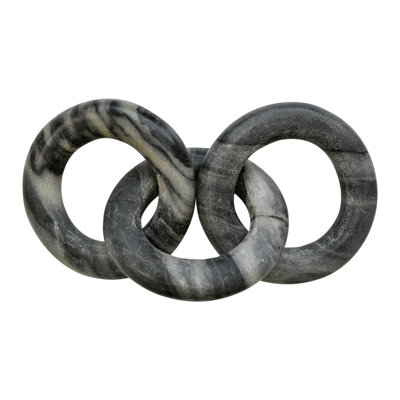 Round Gray Marble Chain