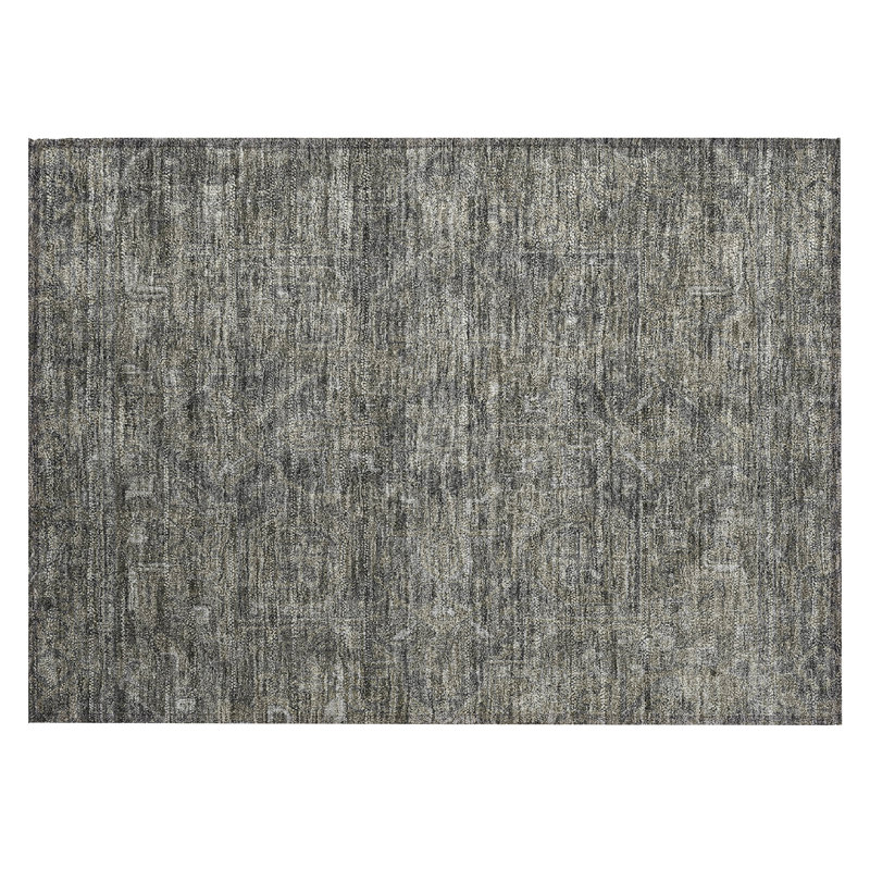 Washable Abstract Indoor / Outdoor Rug, Rectangle 1'8" x 2'6"