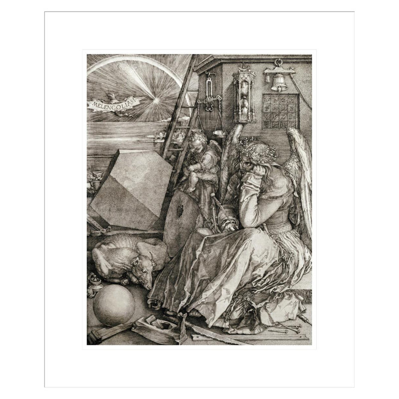 «Melancholia» par Albrecht Dürer, impression giclée sur cadre, H 21,25 po x l 17,75 po