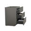 Armoire de plancher grise pour salle de bain sans lavabo - 3 tiroirs, élégant et intelligent, rangement maximum, lisse et silencieux, tiroir ergonomique,