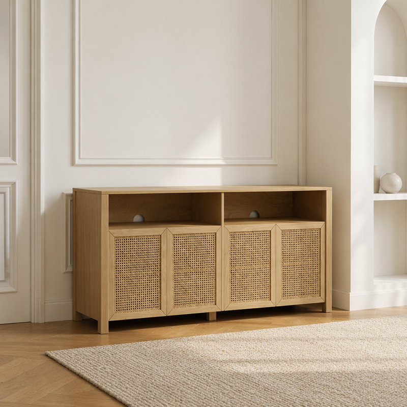 Buffet 63 po Mid-Century Modern, Natural