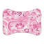Abstract Blush - 1 Piece Bone Shape Feeding Mat