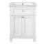 Armoire de salle de bain Vintage Elegance avec portes à fermeture douce et tablette réglable-131577056