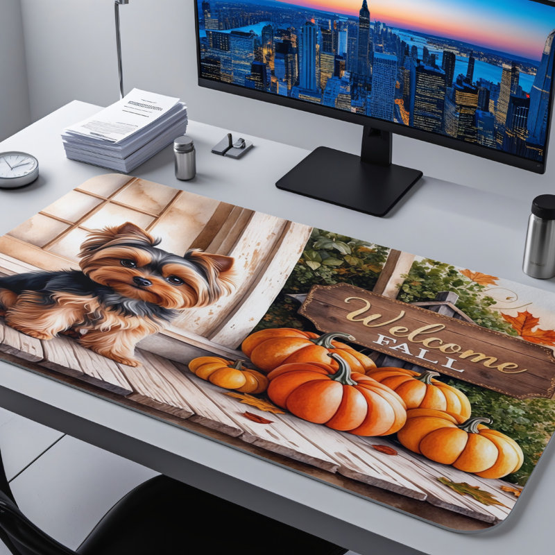 Polyester Desk Pad, 14.4x12.1
