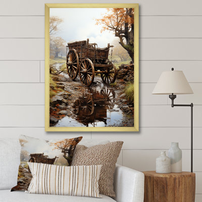 Watercolor Old Carriot Cart Memory