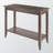 Marley Brown Finish Console Hall Table With Lower Shelf, 29.85" H X 39.74" W X 16.06" D