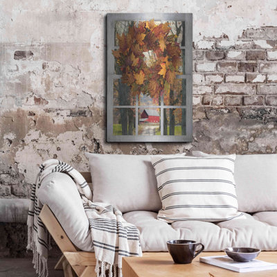 'Fall Window View II' by Lori Deiter, Metal Wall Art