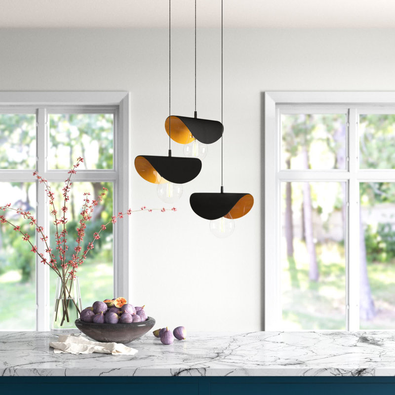 Express 3 - Light Cluster Geometric Pendant, Black