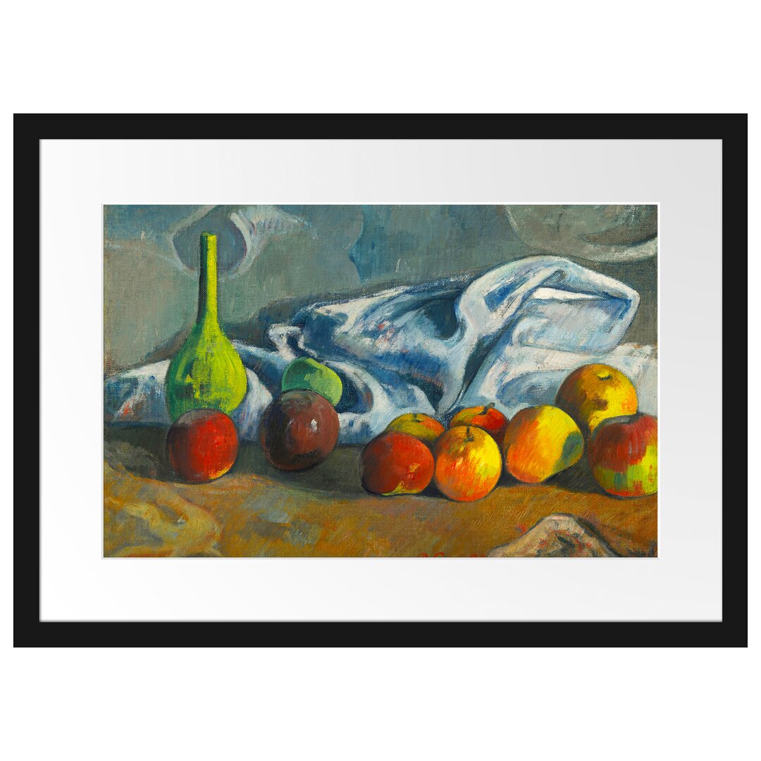 Gerahmter Kunstdruck Still Life with Apples von Paul Gauguin