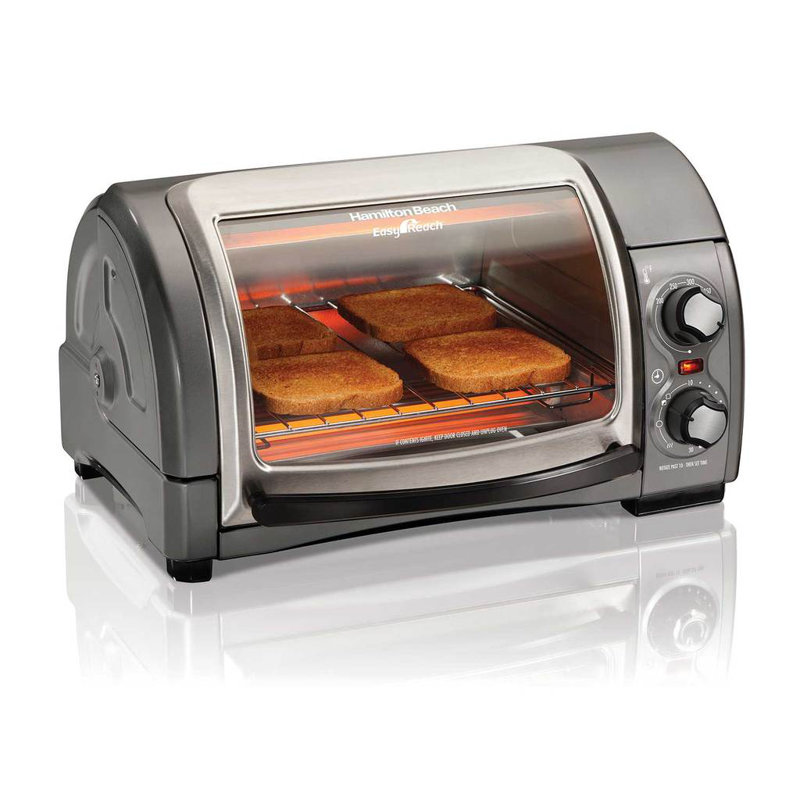 Hamilton Beach® Easy Reach® Toaster Oven with Roll-Top Door