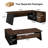 77.9 Inch L-Shaped Executive Office Desk With File Drawers And Cabinet For Home Office-655013350