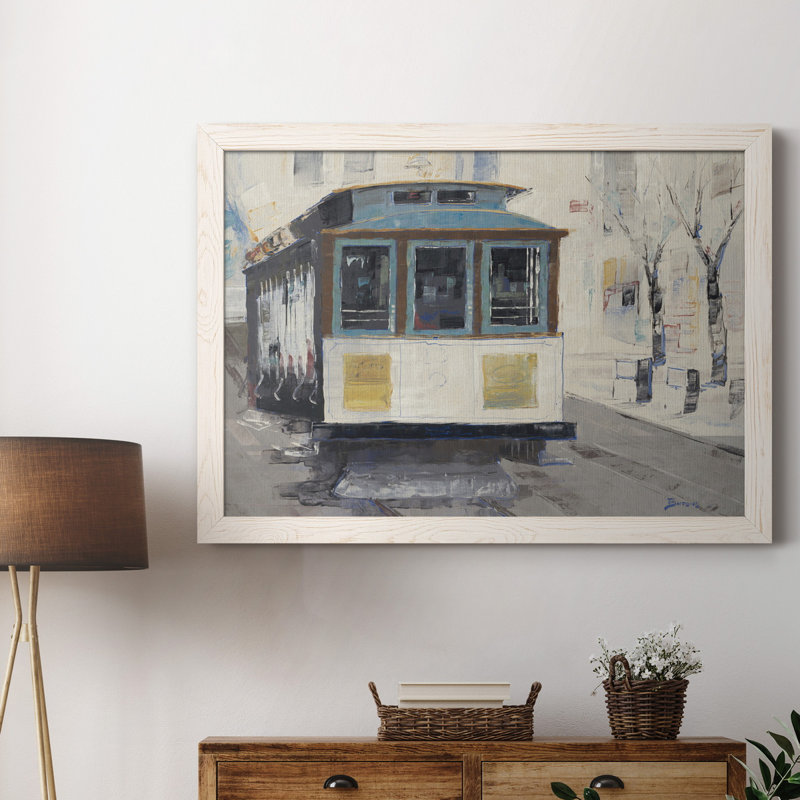 «Cable Town» - Cadre photo, reproduction d'art sur toile, H 31 po x l 44 po x P 1 po, Blanc