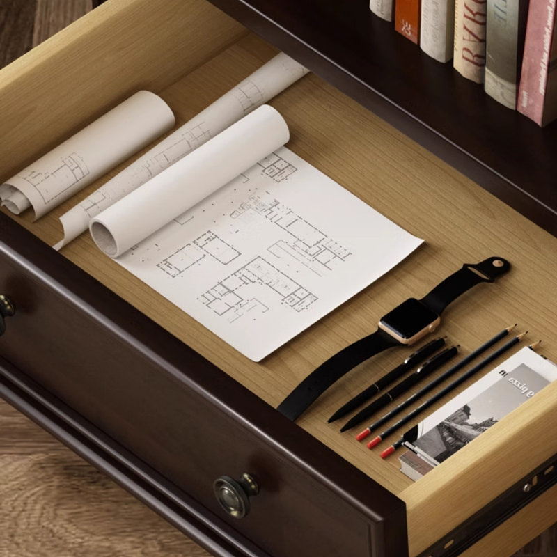 Brownness Solid Wood+Glass Display Cases