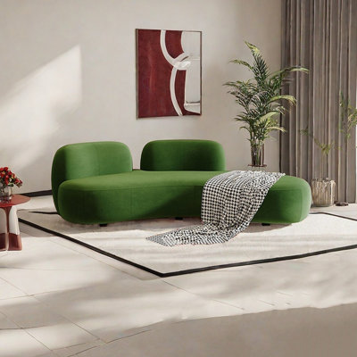 Chaise longue ergonomique avec tissu en flanelle