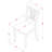 5 Piece Modern Dining Table Set Includes a Round Wooden Table with Pedestal and 4 Kitchen Dining Chairs, 42x42 Inch, Black & Cherry-872227036