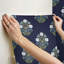 Double rouleau floral Peel & Stick-101899984