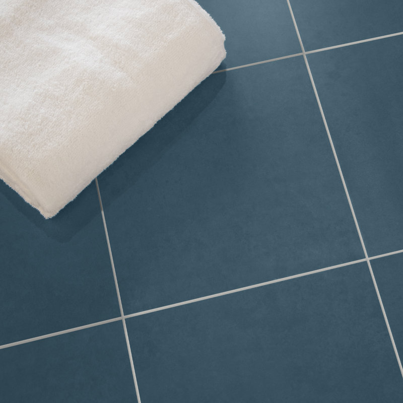 9'' x 9'' x 4mm SPC Peel & Stick Floor Tile Luxury Vinyl Flooring, Blue
