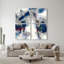 Oliver Gal Explosive Shade Quad Abstract - Heavy Gel Top Coat Framed Canvas Art-979564709
