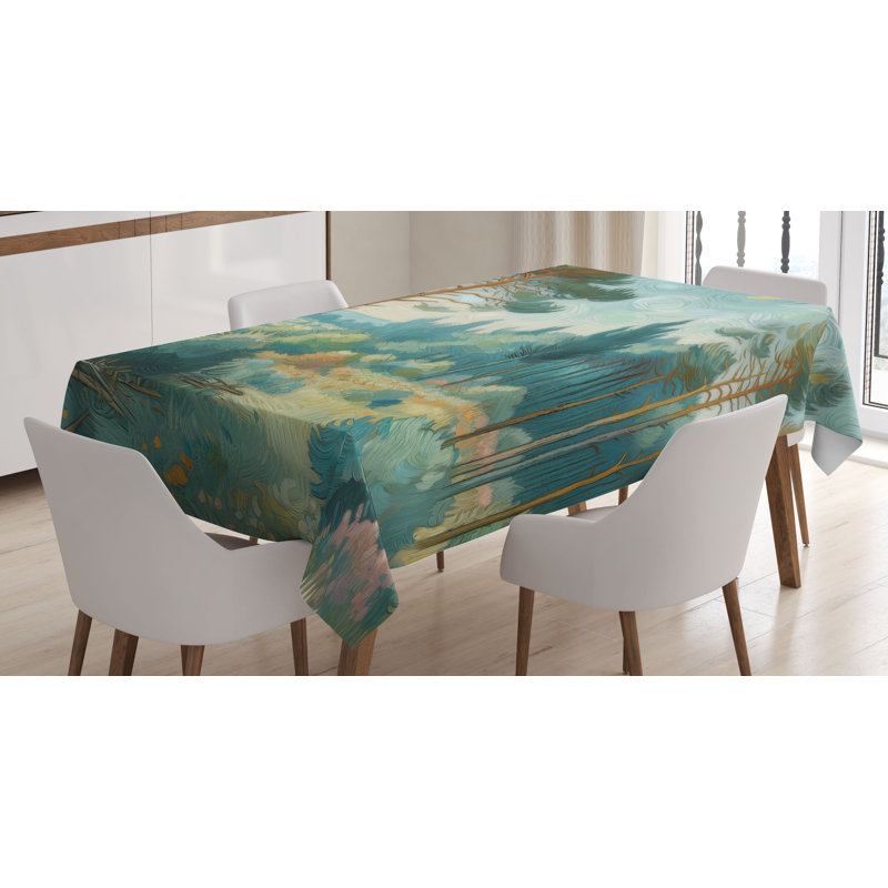 Wattson Rectangle No Pattern Microfiber Tablecloth, 84" Rectangle