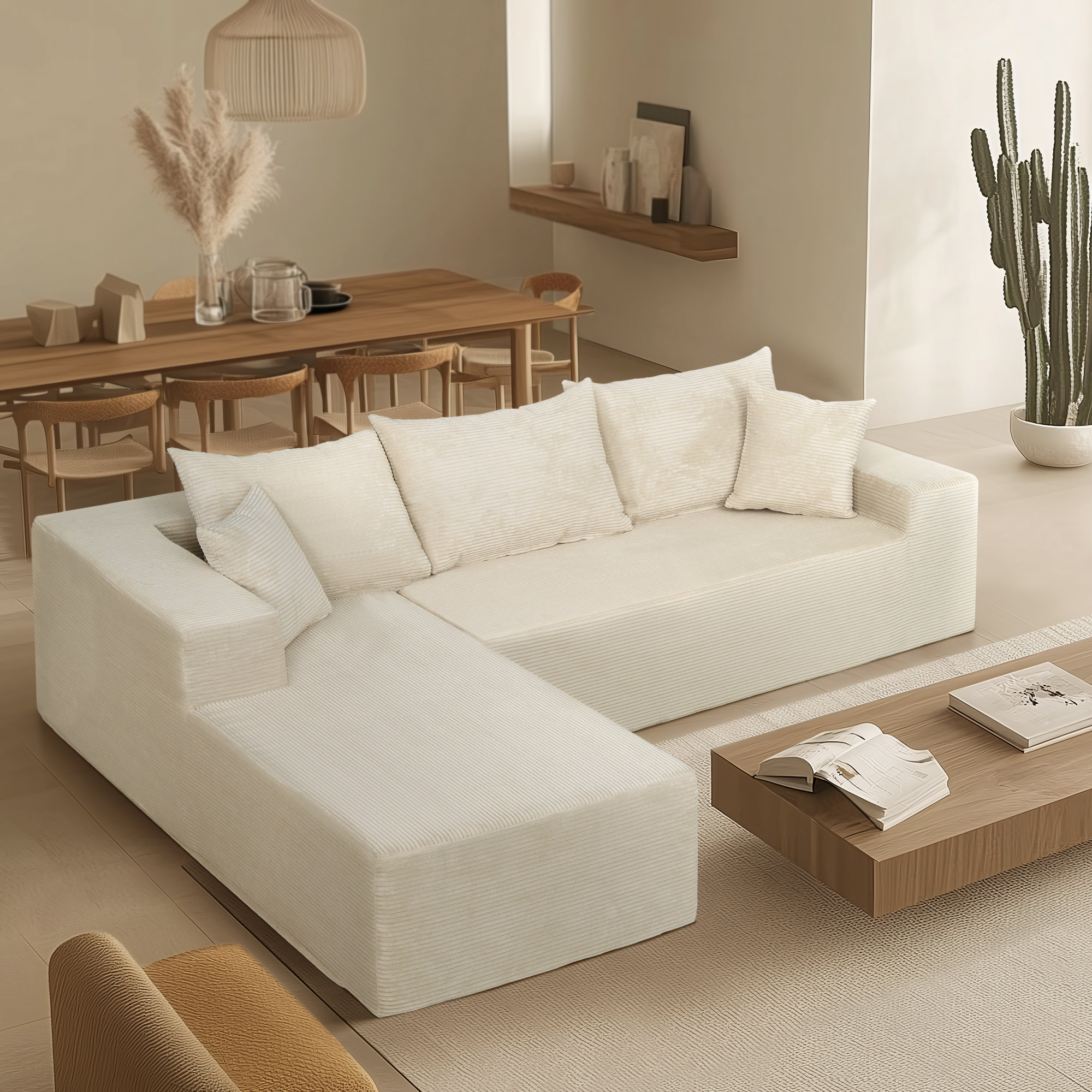 Latitude Run® Piece No Assembly Required Upholstery Sofa with Pillow | Wayfair