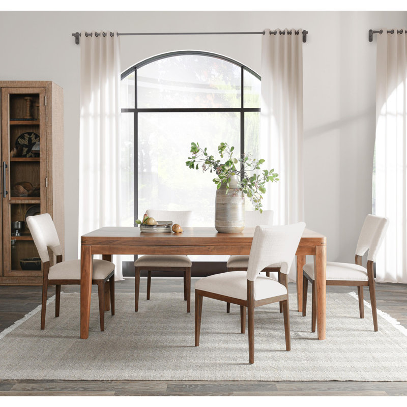 Arno 72" Acacia Wood Dining Table In Natural Finish