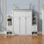 Grand lit escamotable avec tablettes de rangement et éclairage DEL-1003700196