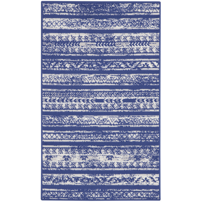 Striped Indoor Rug, Rectangle 3' x 5'
