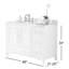 Meuble-lavabo simple Williamsburg (L) 48 po x l 21,3 po x H 34 po (base seulement), blanc-92719062