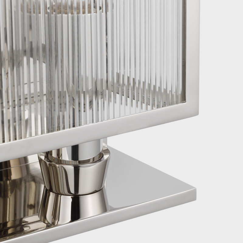 York Outdoor Wall Light, 24.25" H x 10" W x 5" D, Polished Nickel