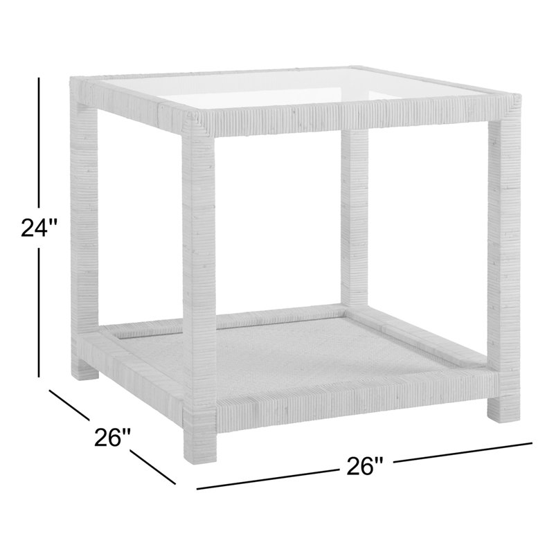 Adalard Glass End Table