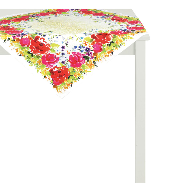 Summer Garden Table Topper, Rectangular: 150 cm x 250 cm, Multicoloured
