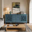 Vintage Sideboard Buffet Storage Cabinet with 3 Drawers & Adjustable Shelves-667291704