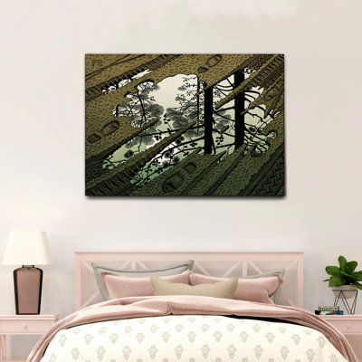 Lizard by M.C. Escher - 1 Piece Wall Art on Canvas