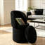 Fauteuil demi-tonneau avec rangement à plateau rabattable-409842349