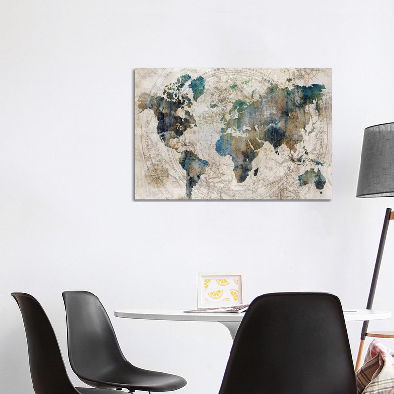 Celestial Map by Isabelle Z - No Frame Giclee Art Print on Canvas, No Frame, 101.6 cm H x 66.04 cm W x 1.91 cm D