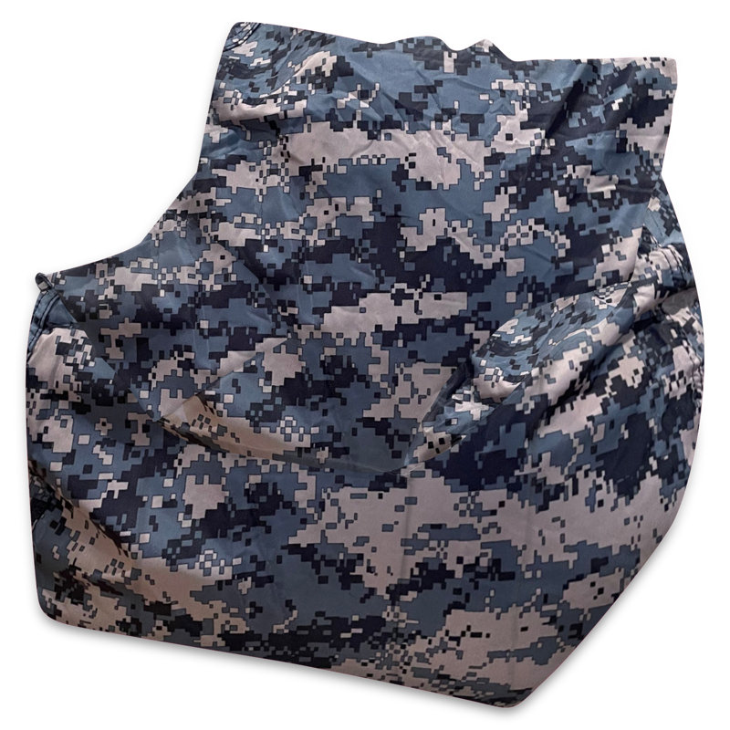Fauteuil à billes Posh Creations, Nylon doux - Camouflage numérique