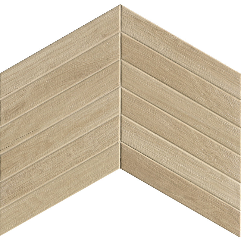 Next 3" x 18" Chevron Porcelain Wood Look Wall & Floor Tile, Maple