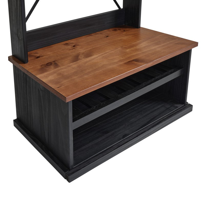 Hall Tree 80cm Wide, Black