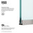 Zenith 34" W x 74" H Fixed Frameless Shower Screen with 3/8" Glass-99084463