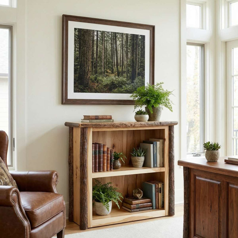 Petite bibliothèque Hickory Log - Ardoise