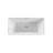 Toulouse 66.9'' x 31.1'' Soaking Acrylic Bathtub
