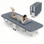 Lit pliant de 24 po de largeur avec matelas en mousse à mémoire de forme et 8 roulettes verrouillables-679715079-679715078